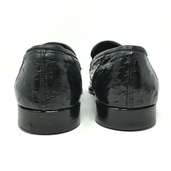 Fennix Horsebit Loafers Size 9.5 Full Ostrich